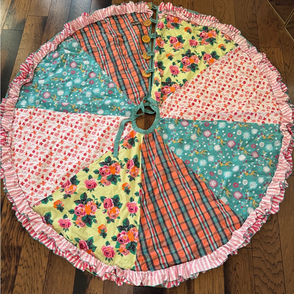 Matilda Jane Floral and Plaid Tree Skirt